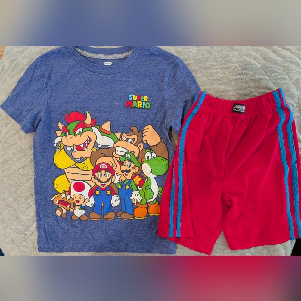 Old Navy Kids Small Blue and Red Matching Set